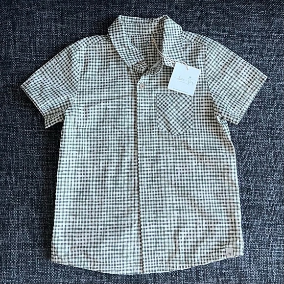 NWT Love and Grown Fall Gingham Boy Shirt Size 8 - Picture 1 of 5